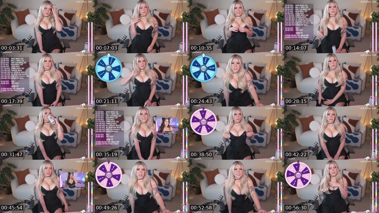 Contact-sheet preview of sweetheart's Kick recording