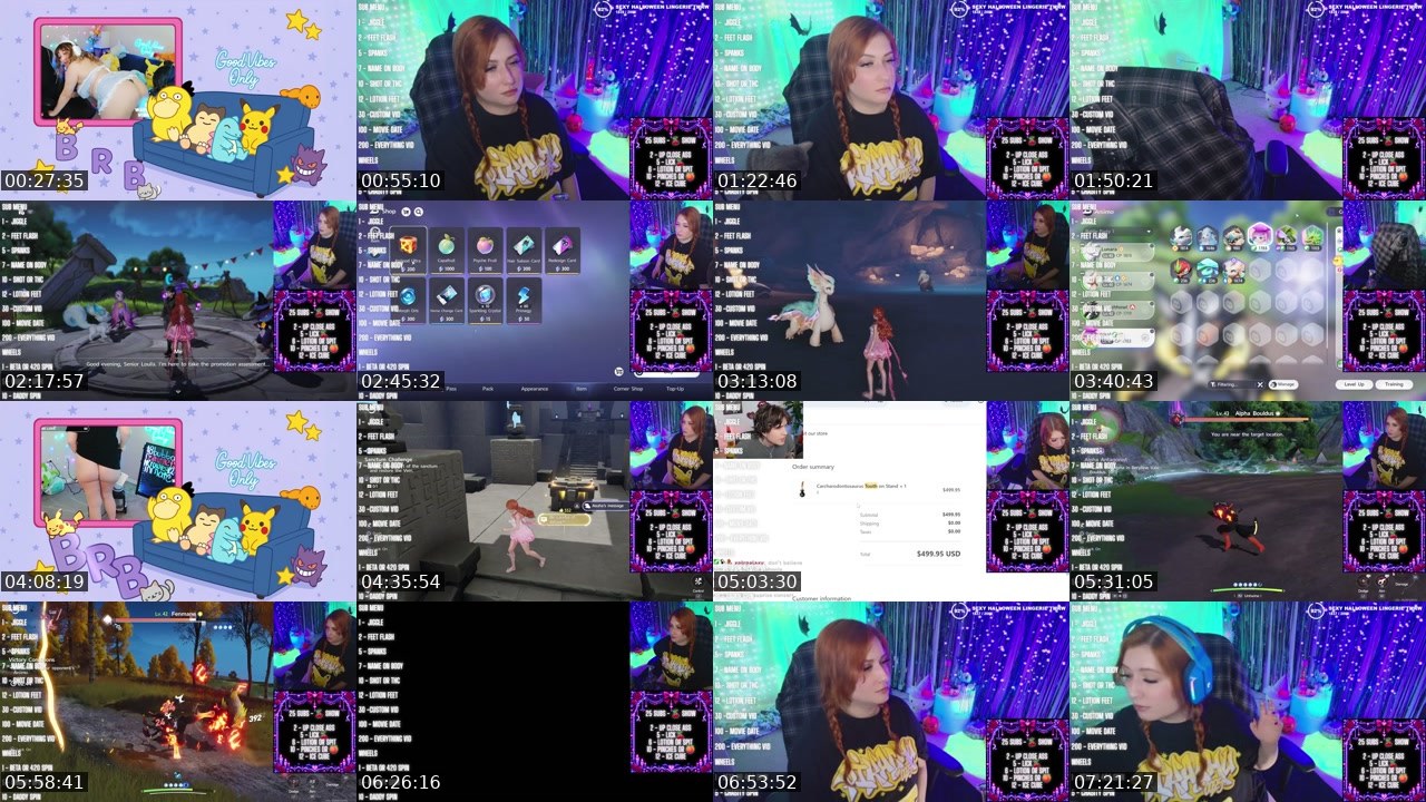 Contact-sheet preview of PeachyJade's Kick recording