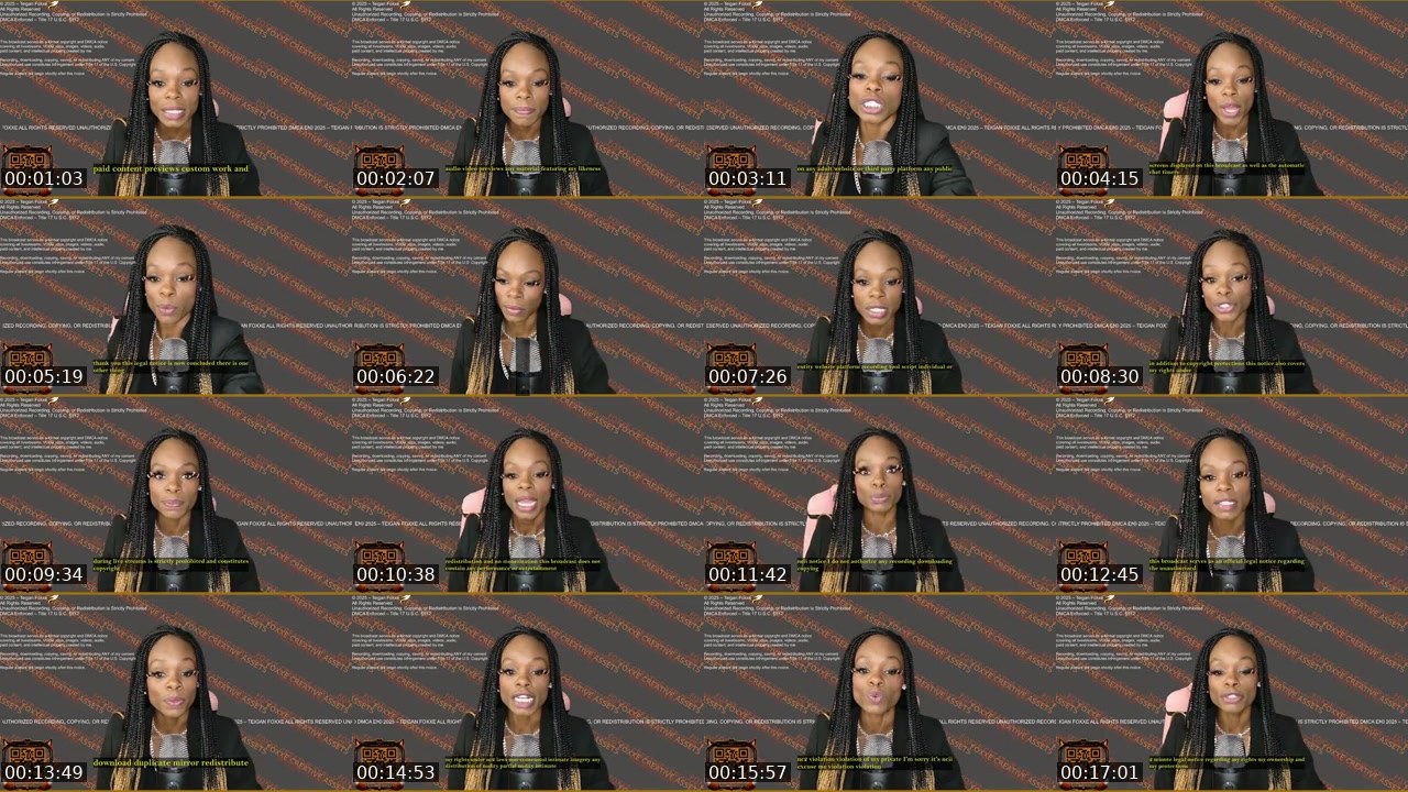 Contact-sheet preview of TeiganFoxxe's Kick recording