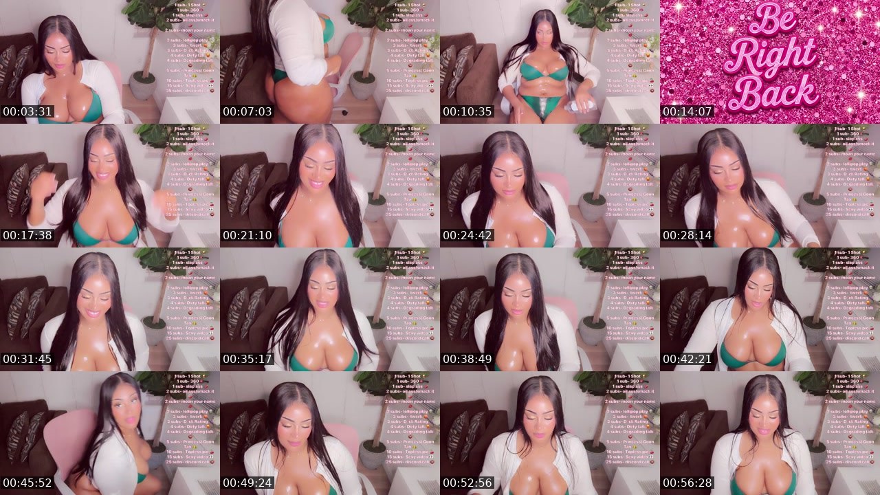 Contact-sheet preview of LeahLuxe's Kick recording