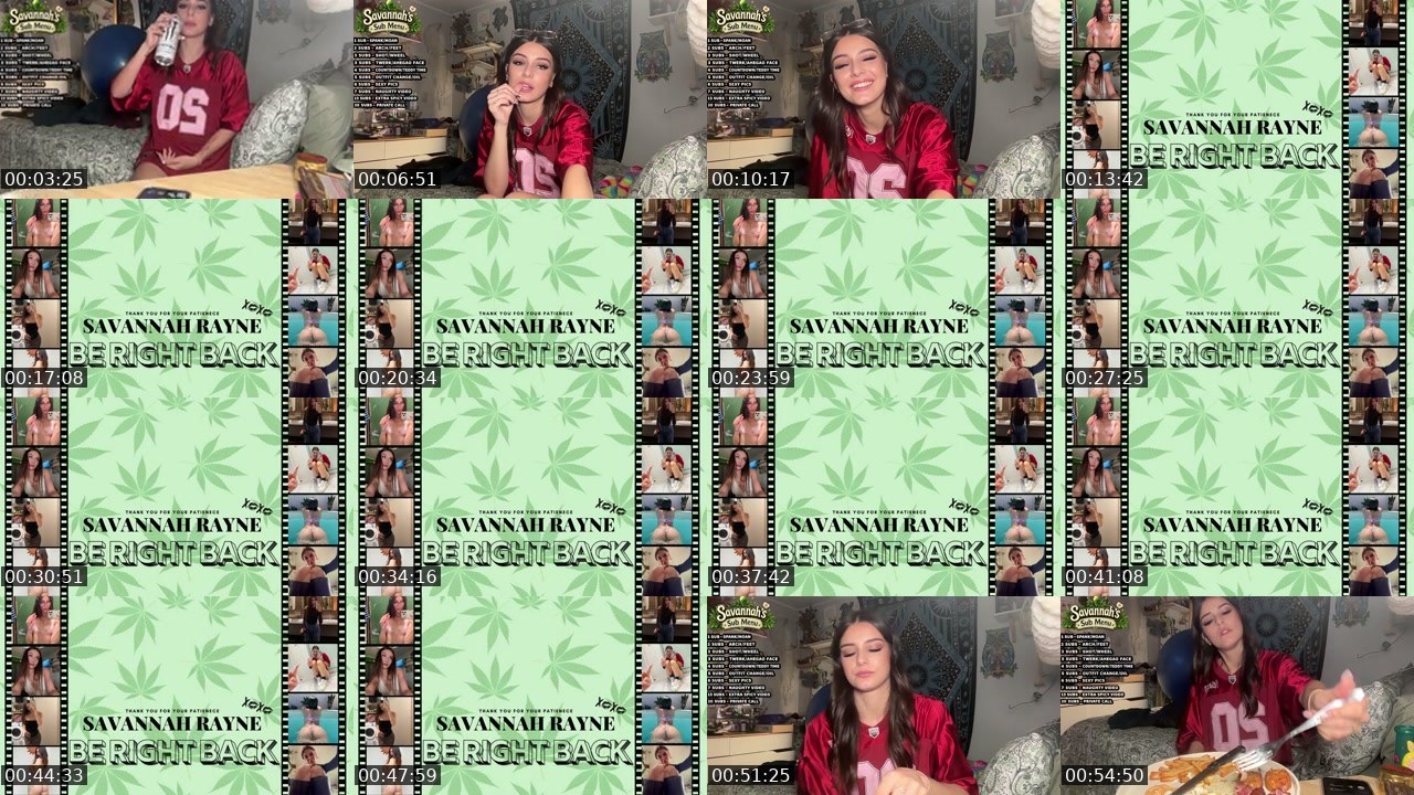 Contact-sheet preview of Savannah_rayne's Kick recording