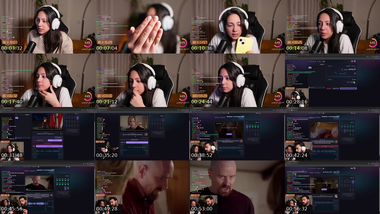 Contact-sheet preview of pixiiieow's Kick recording