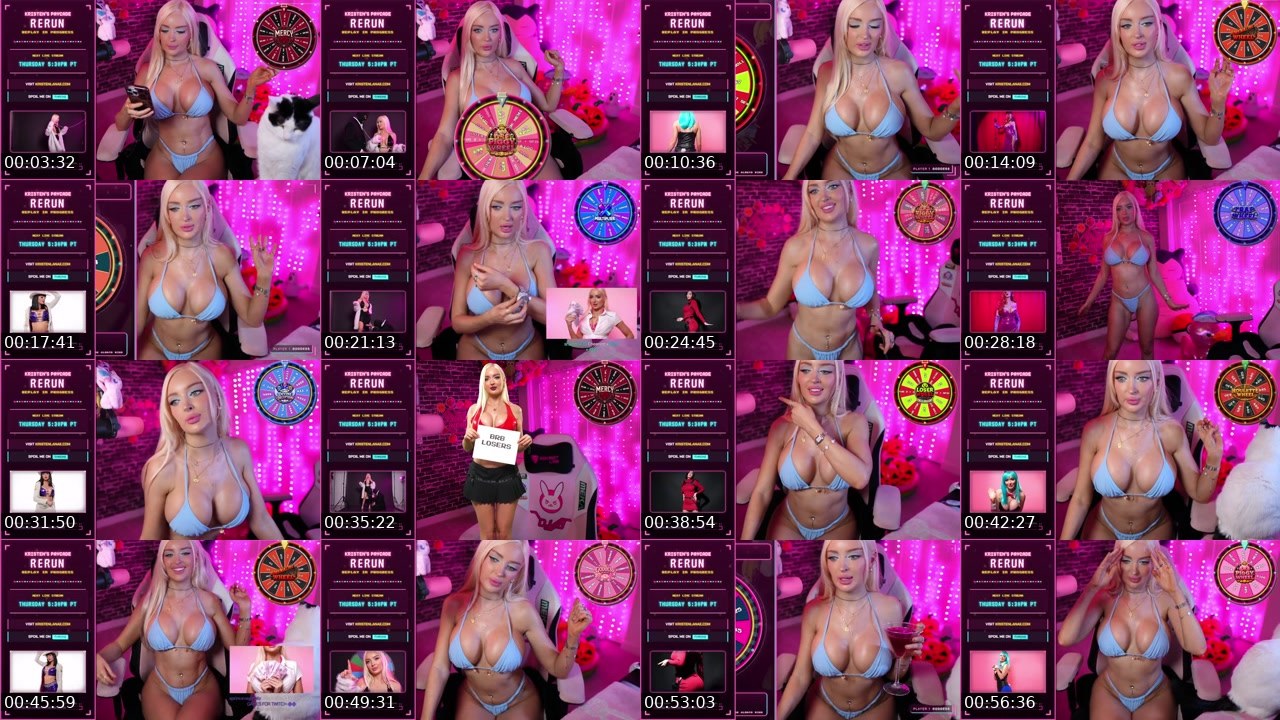 Contact-sheet preview of KristenLanae's Kick recording