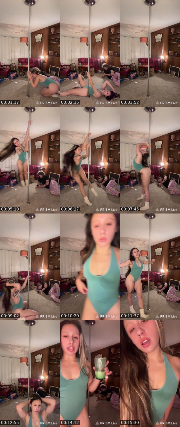 Contact-sheet preview of 1800luckiegirl's Kick recording