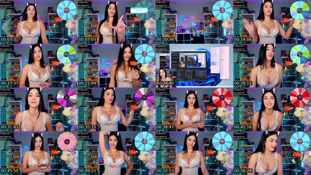Contact-sheet preview of CinCinBear's Kick recording