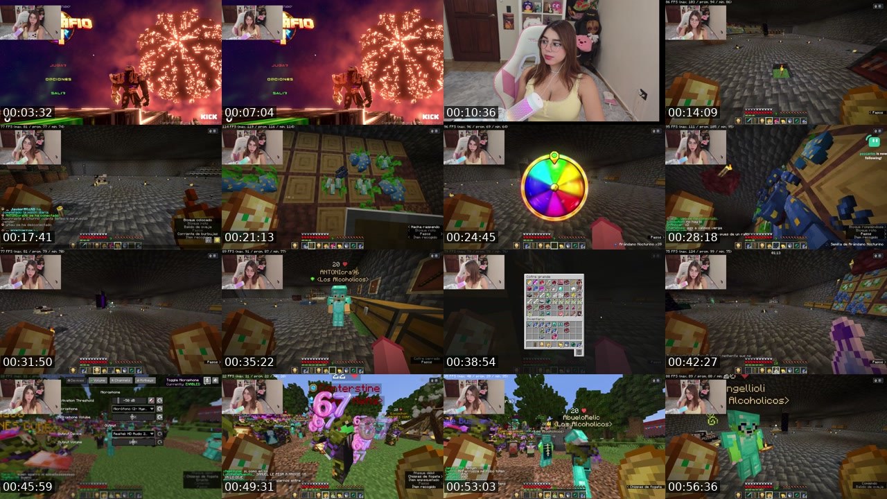 Contact-sheet preview of belapunk's Kick recording