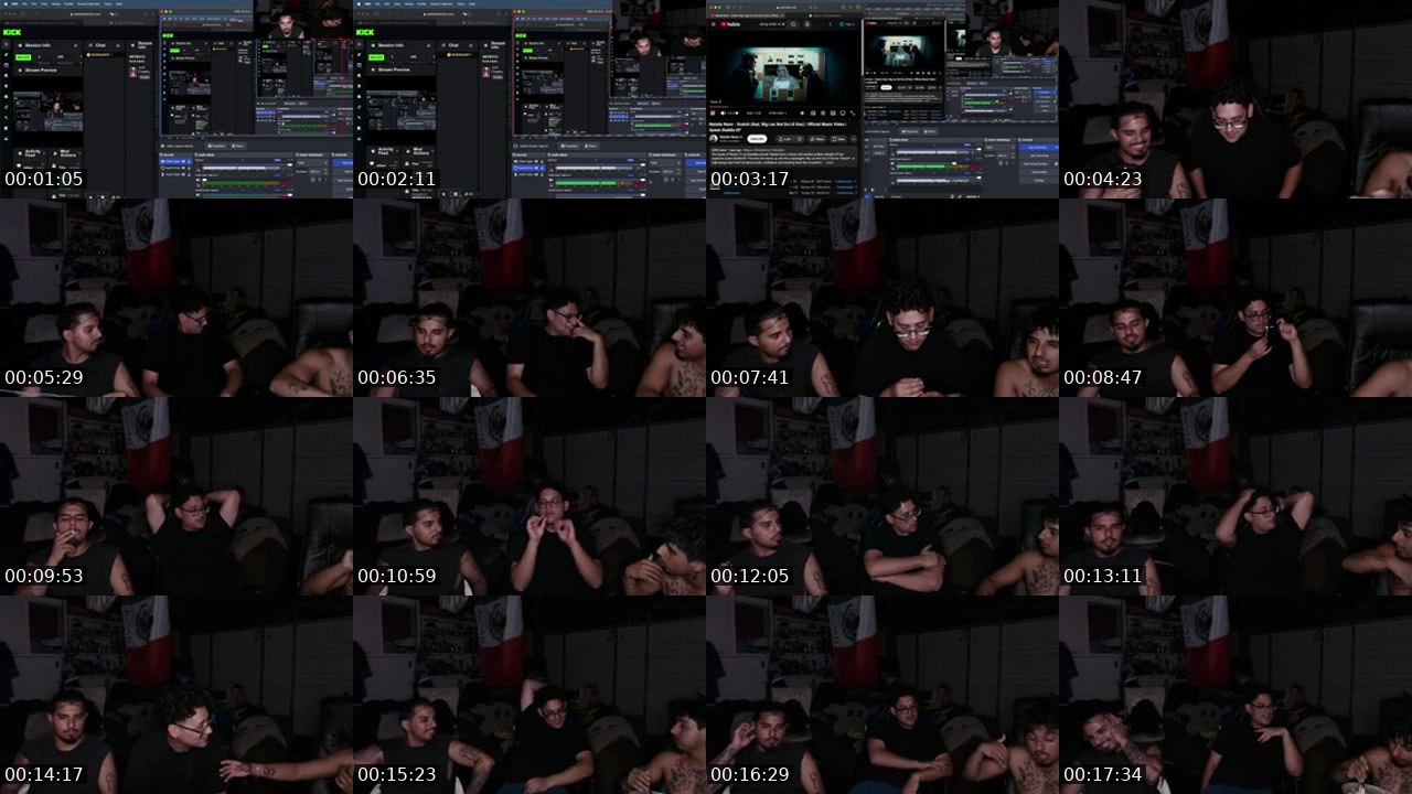 Contact-sheet preview of HEFBoyz's Kick recording