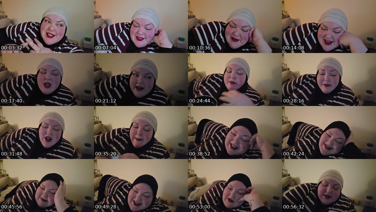 Contact-sheet preview of foodiebeautykick's Kick recording