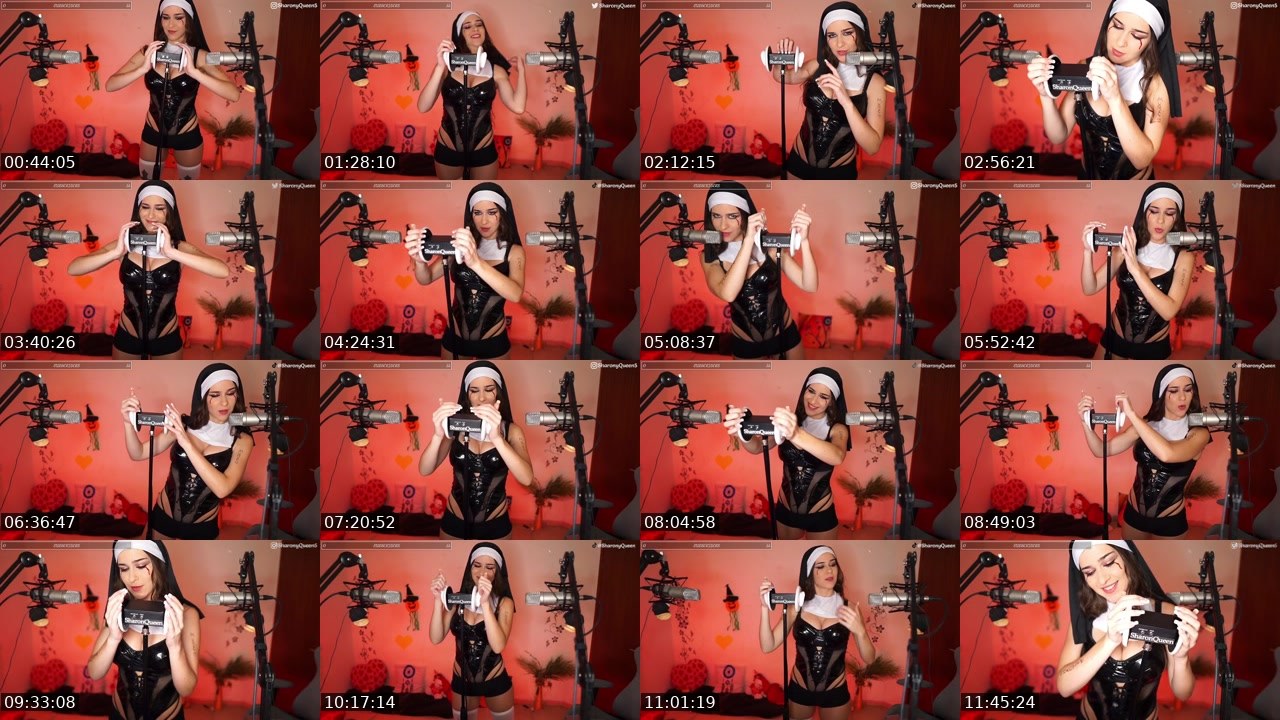 Contact-sheet preview of SharonQueen's Kick recording