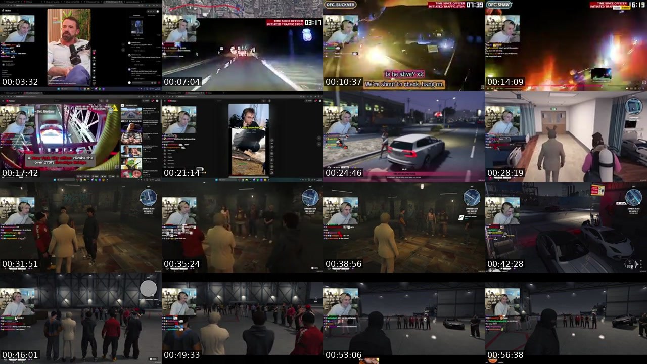 Contact-sheet preview of xQc's Kick recording
