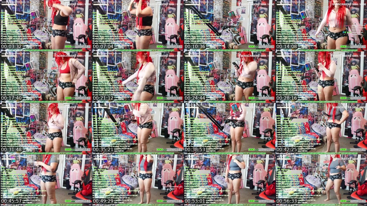 Contact-sheet preview of WallieSue's Kick recording