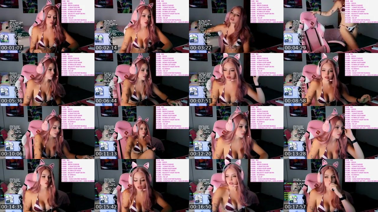 Contact-sheet preview of ChaoticBarbie's Kick recording