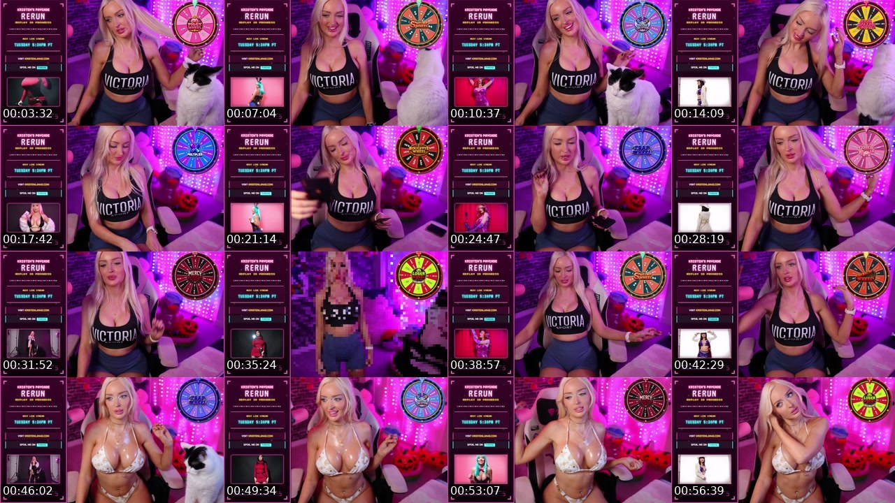 Contact-sheet preview of KristenLanae's Kick recording