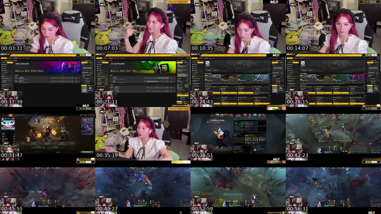 Contact-sheet preview of inamiing's Kick recording