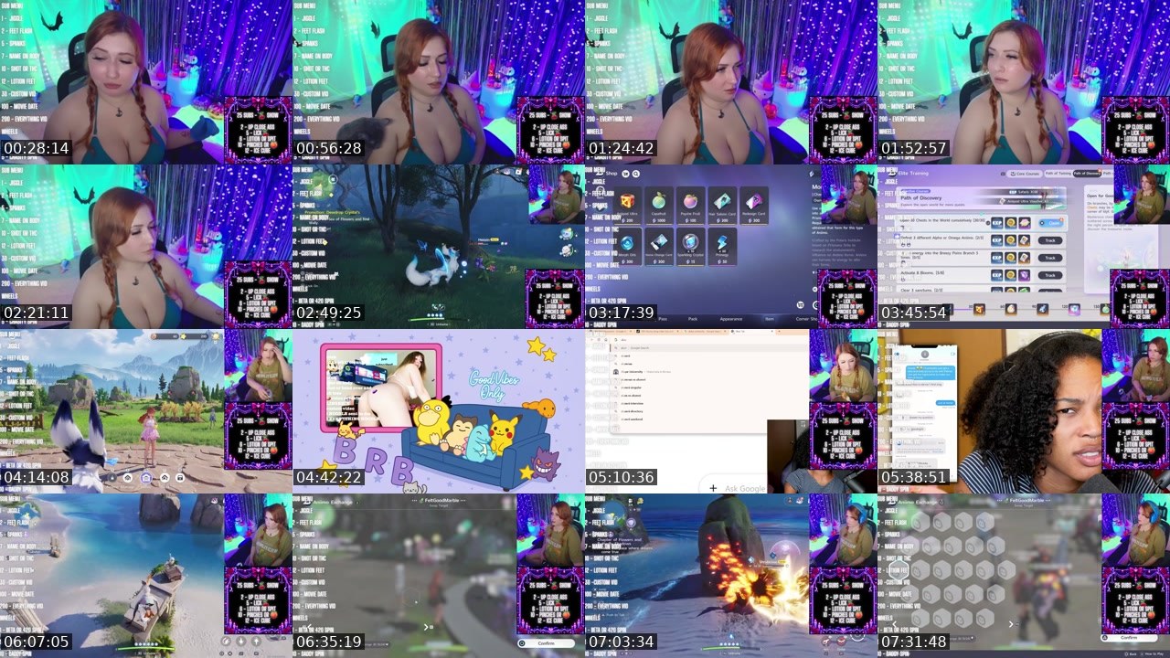 Contact-sheet preview of PeachyJade's Kick recording