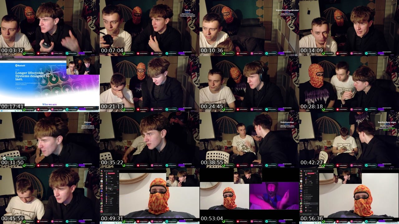 Contact-sheet preview of ProfesorKlakier's Kick recording