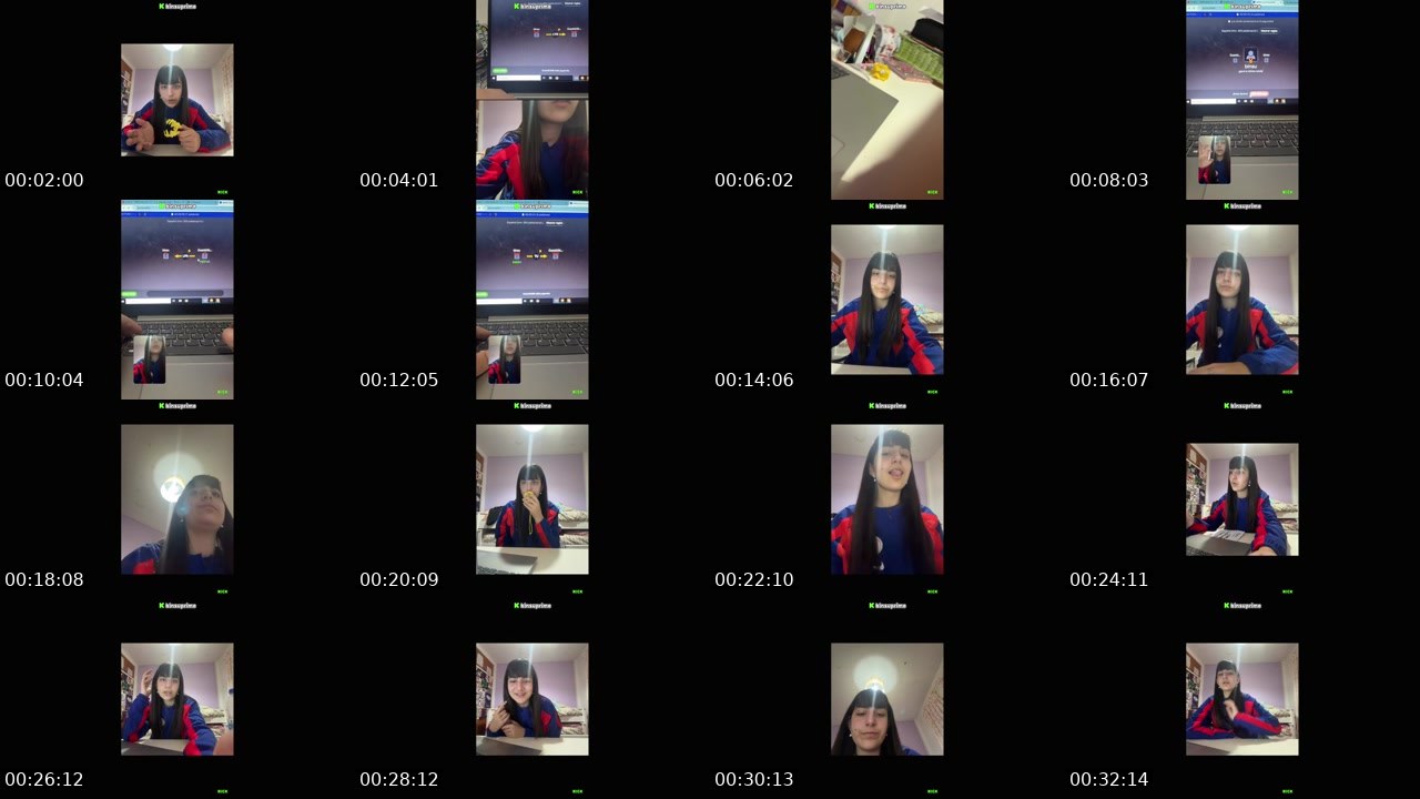 Contact-sheet preview of binsuprime's Kick recording