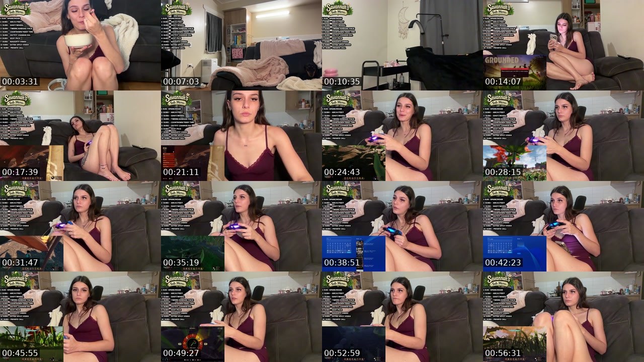 Contact-sheet preview of Savannah_rayne's Kick recording