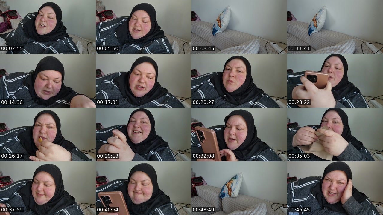 Contact-sheet preview of foodiebeautykick's Kick recording