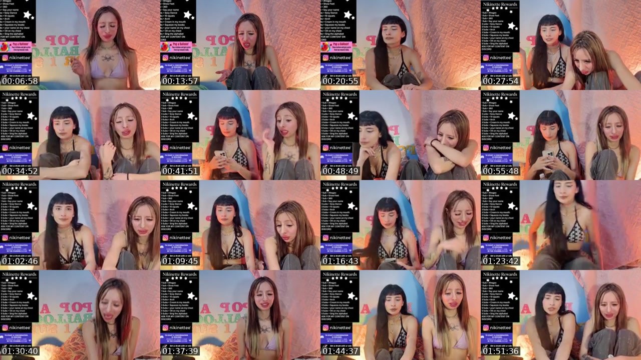 Contact-sheet preview of Nikinette's Kick recording