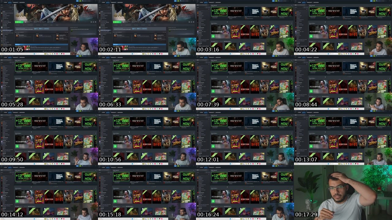 Contact-sheet preview of snowar12's Kick recording