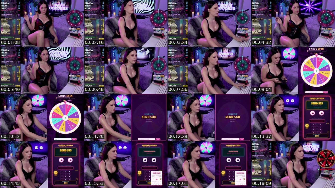 Contact-sheet preview of Victoria's Kick recording