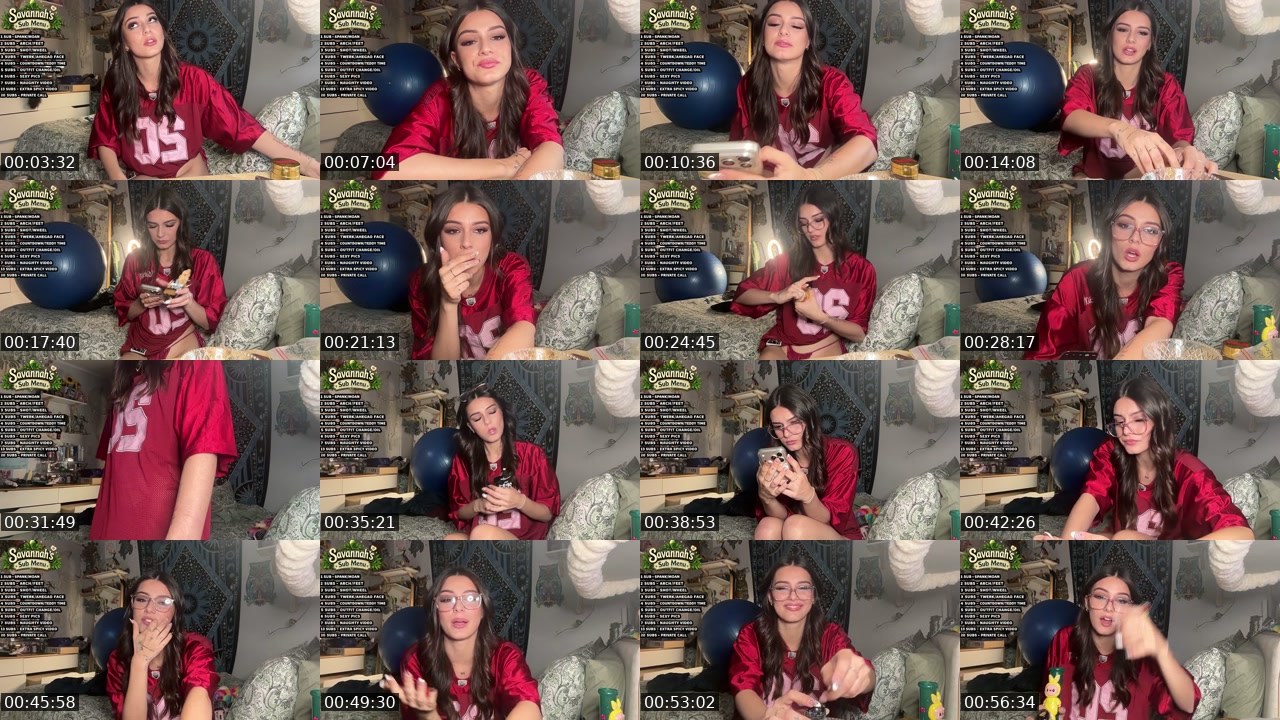Contact-sheet preview of Savannah_rayne's Kick recording