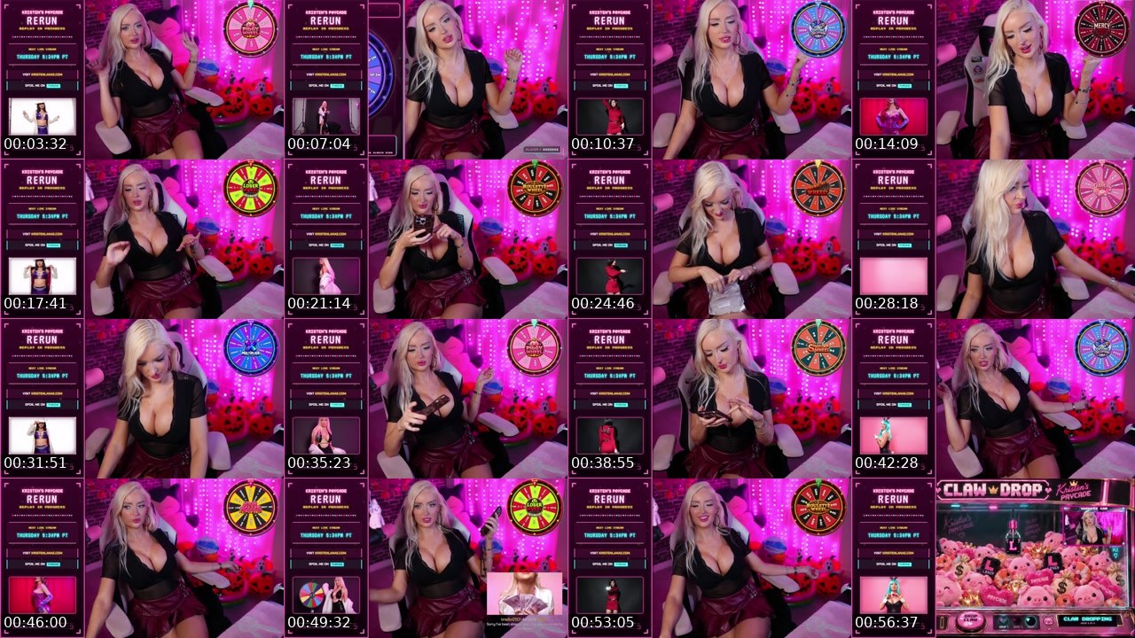 Contact-sheet preview of KristenLanae's Kick recording