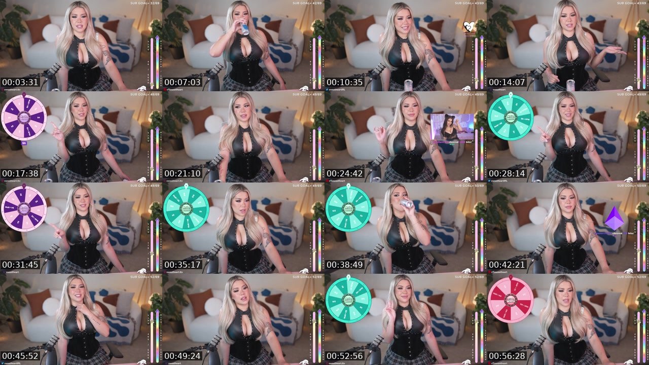 Contact-sheet preview of sweetheart's Kick recording