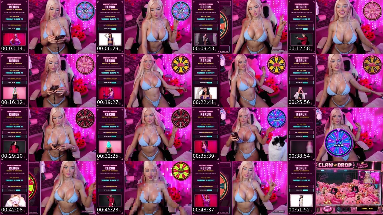 Contact-sheet preview of KristenLanae's Kick recording