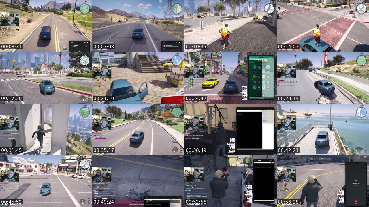 Contact-sheet preview of xQc's Kick recording