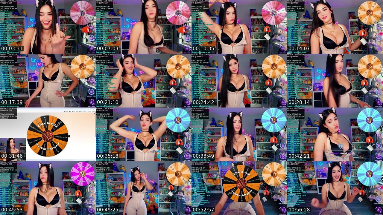 Contact-sheet preview of CinCinBear's Kick recording