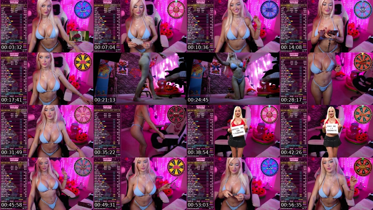 Contact-sheet preview of KristenLanae's Kick recording