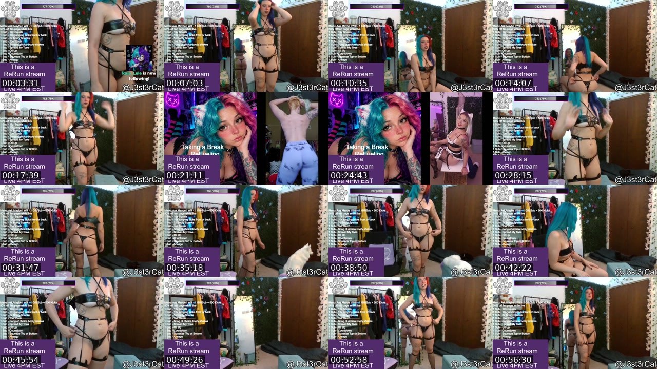 Contact-sheet preview of J3st3rcat's Kick recording