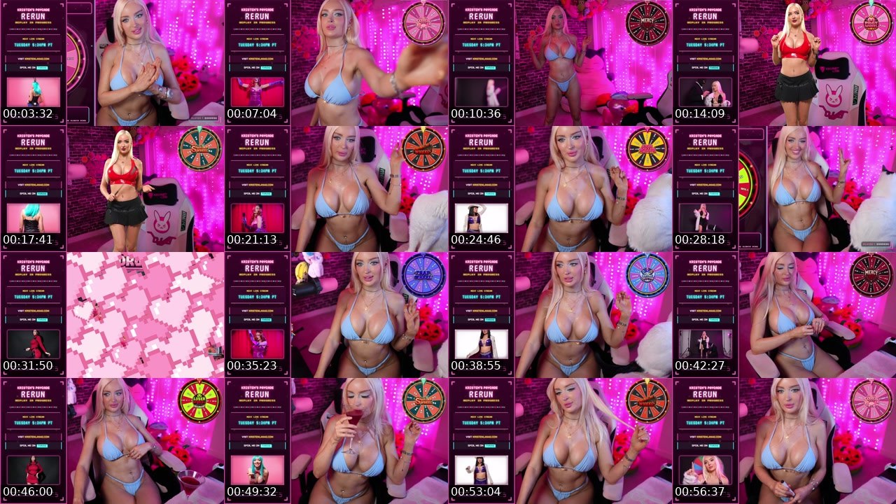 Contact-sheet preview of KristenLanae's Kick recording