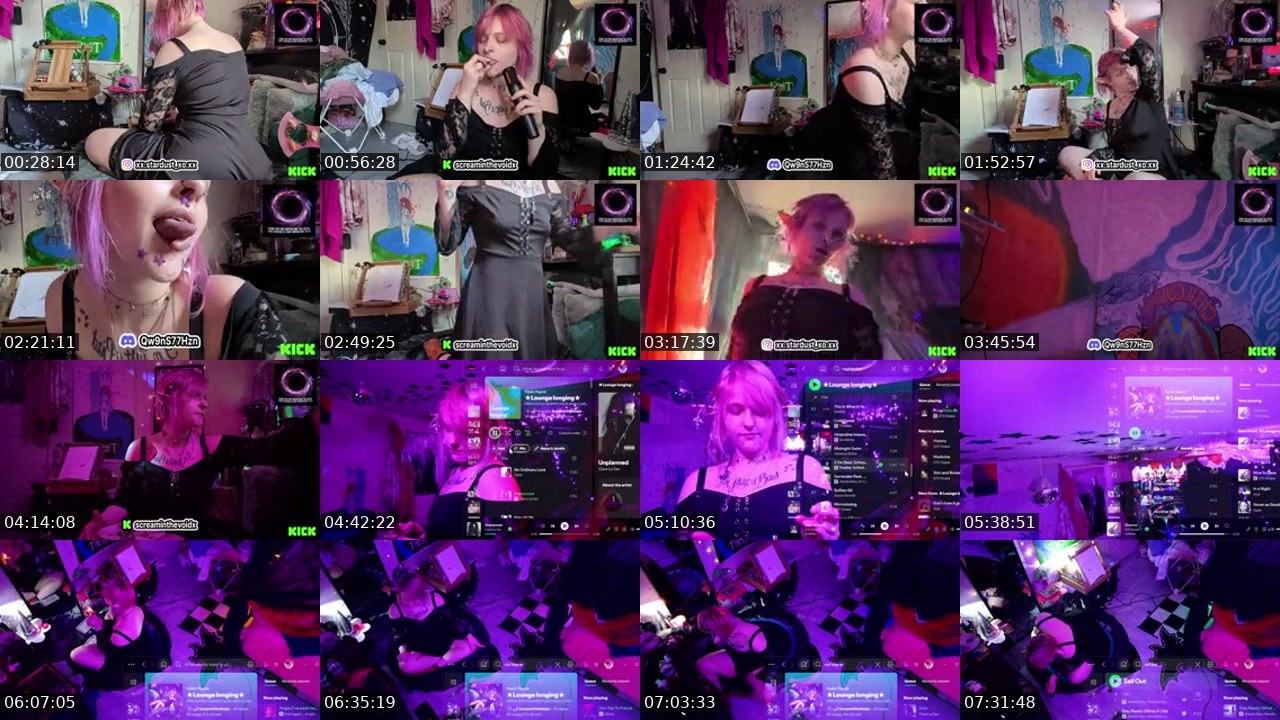 Contact-sheet preview of Screaminthevoidx's Kick recording