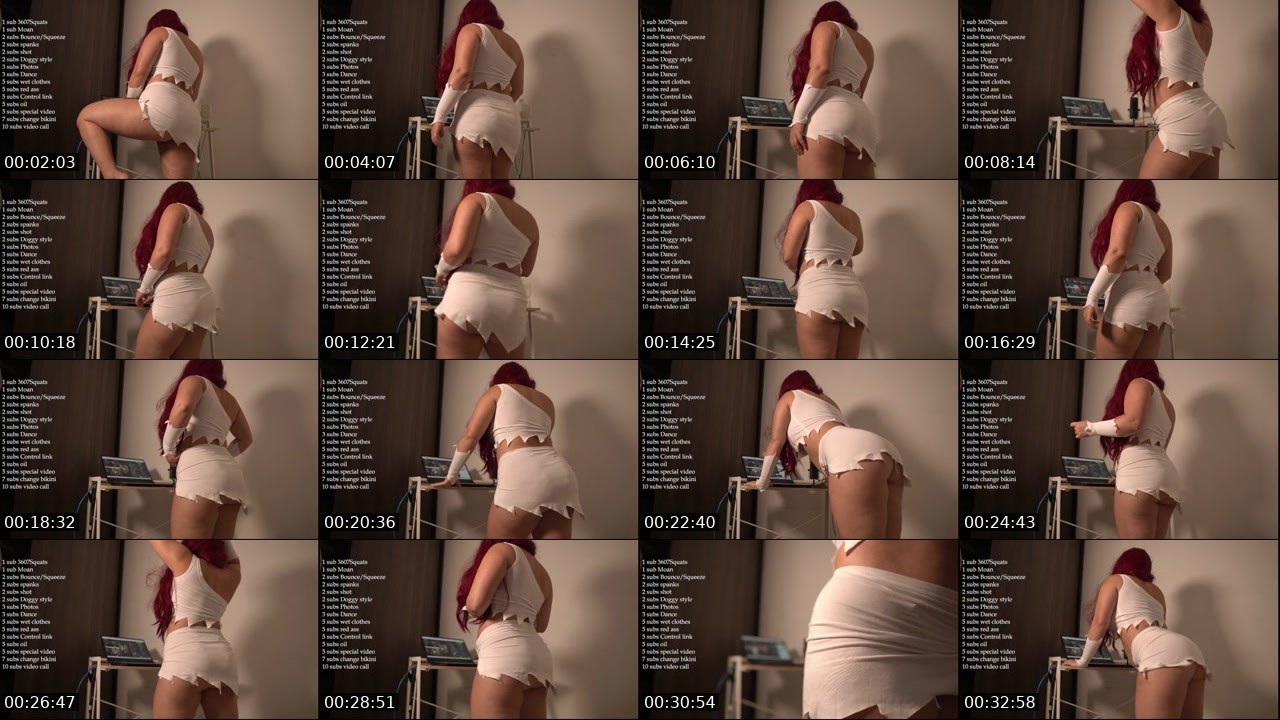 Contact-sheet preview of sexxydoll's Kick recording
