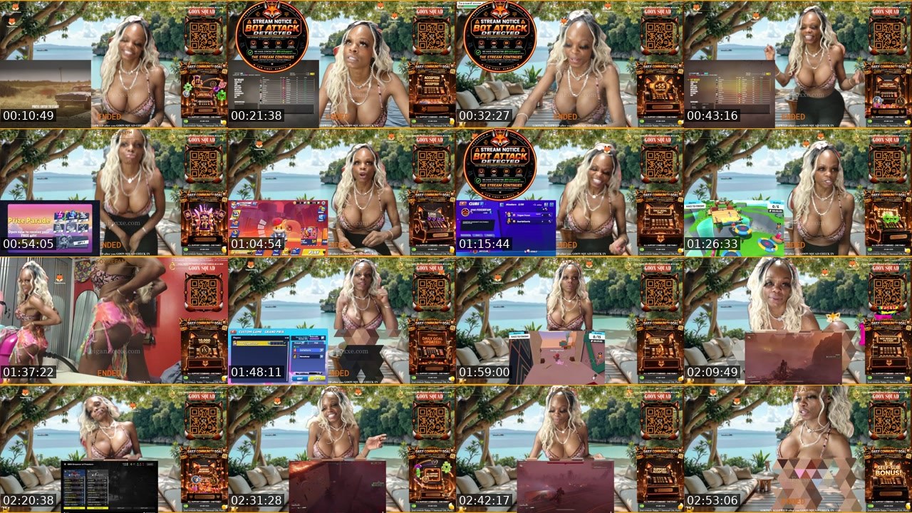 Contact-sheet preview of TeiganFoxxe's Kick recording