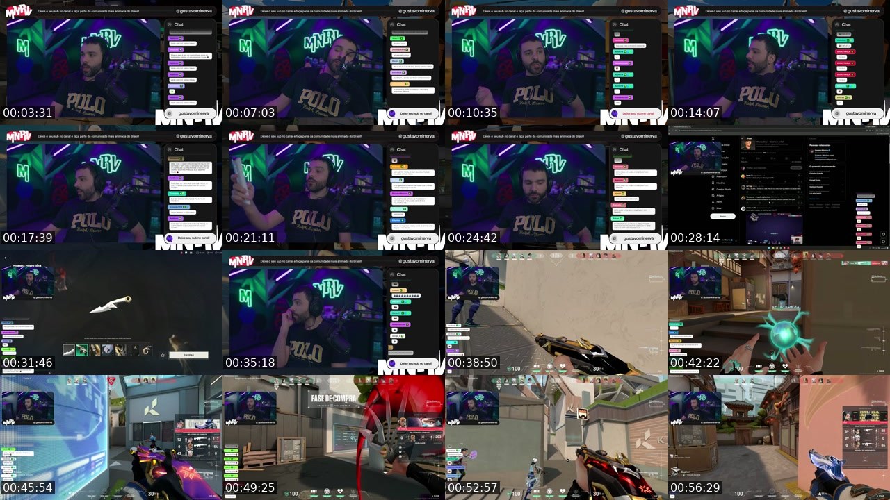 Contact-sheet preview of Minerva's Kick recording