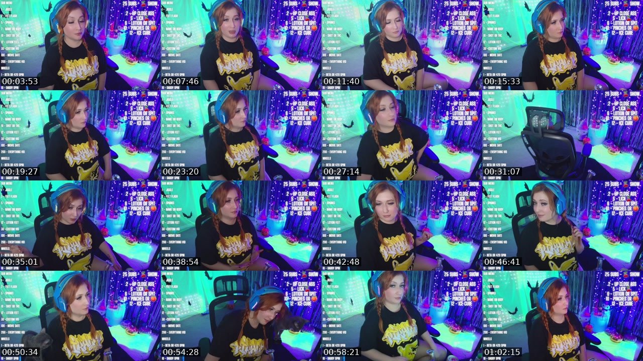 Contact-sheet preview of PeachyJade's Kick recording