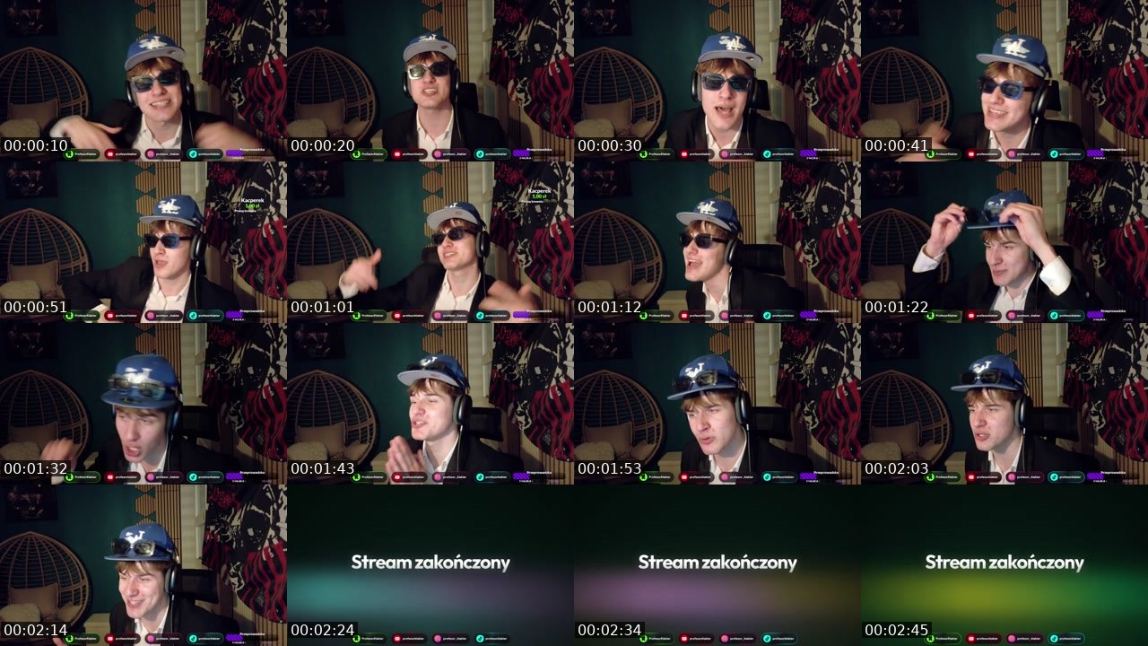 Contact-sheet preview of ProfesorKlakier's Kick recording