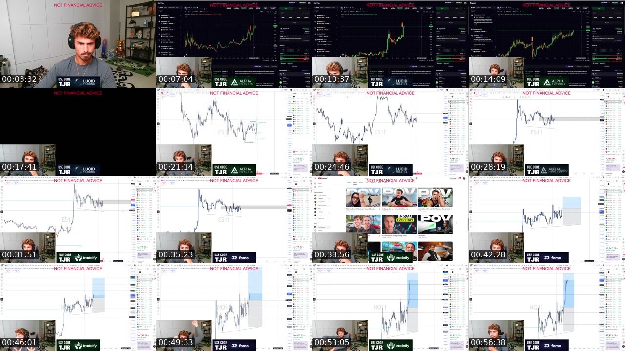 Contact-sheet preview of TJR's Kick recording