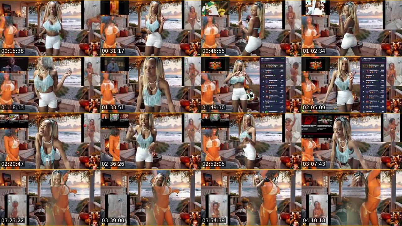 Contact-sheet preview of TeiganFoxxe's Kick recording