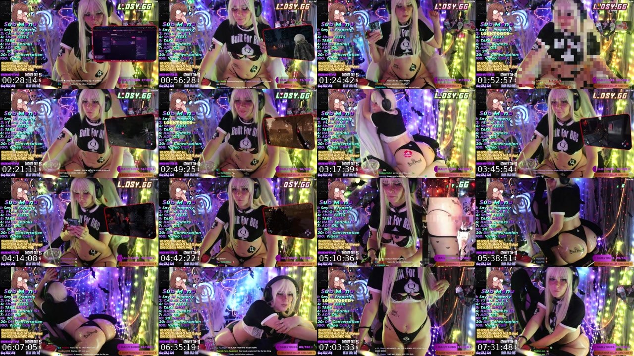 Contact-sheet preview of lidsy's Kick recording
