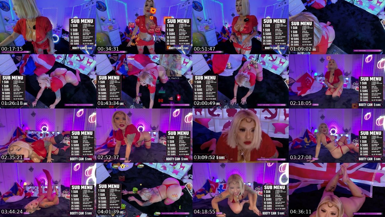 Contact-sheet preview of ladigabster's Kick recording