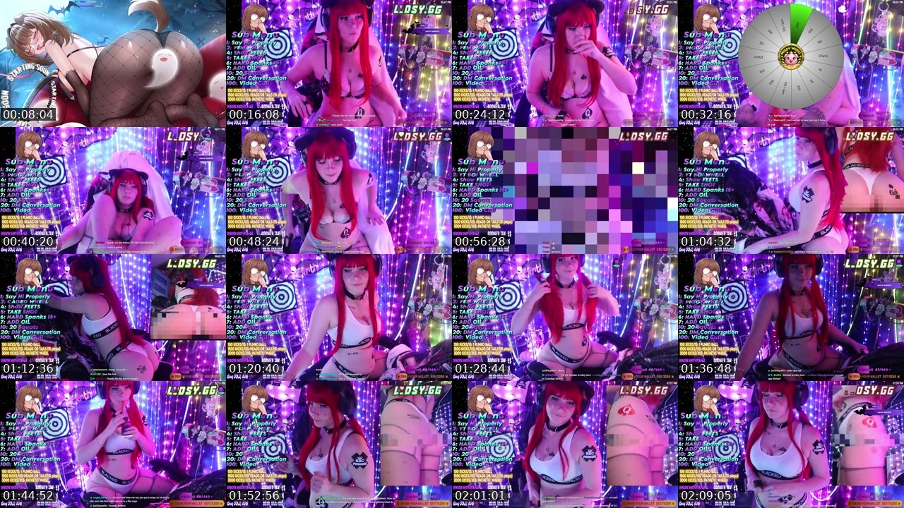 Contact-sheet preview of lidsy's Kick recording