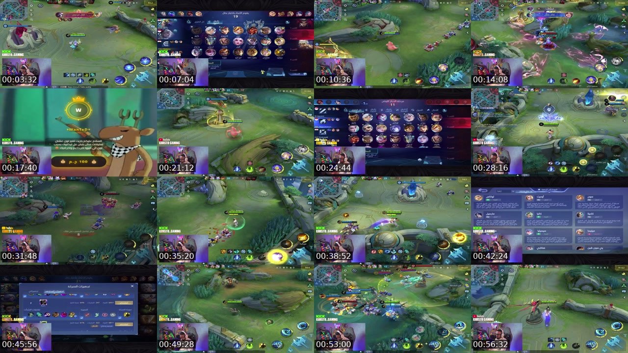 Contact-sheet preview of Khrsto_Gaming's Kick recording