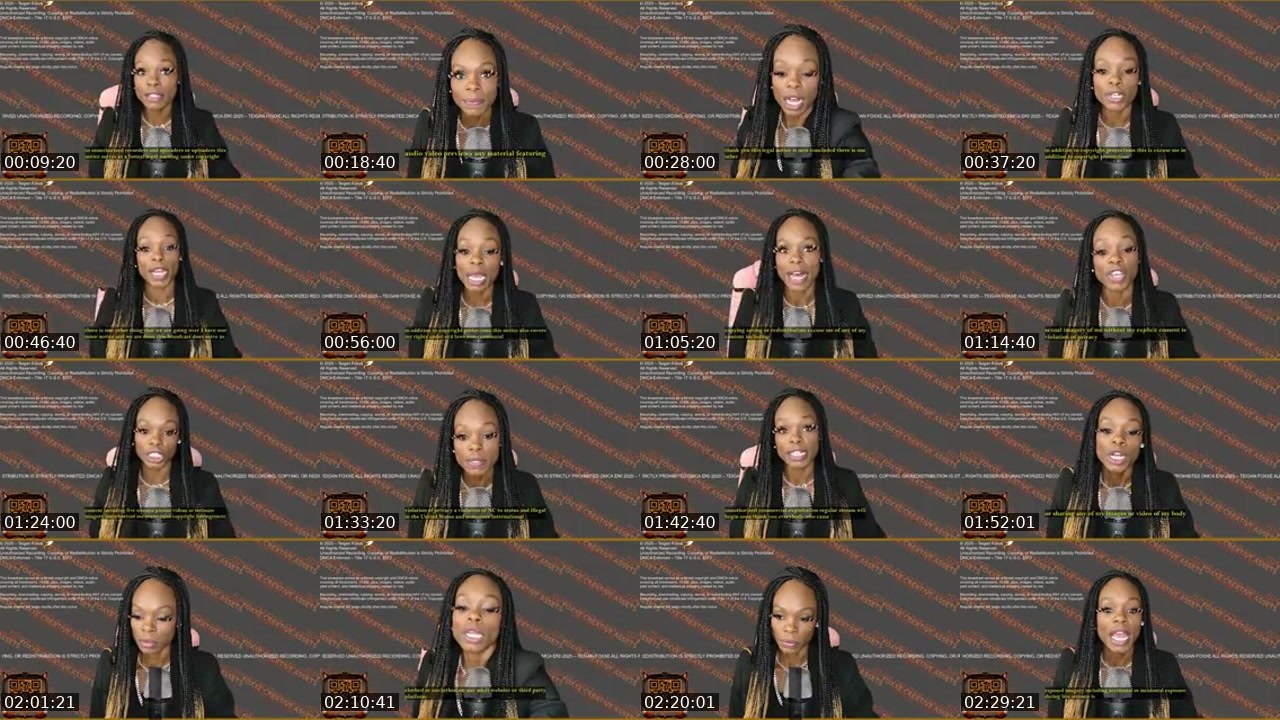 Contact-sheet preview of TeiganFoxxe's Kick recording