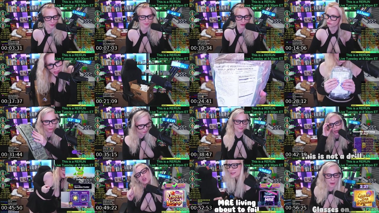 Contact-sheet preview of Hot_Ann_Streamy's Kick recording
