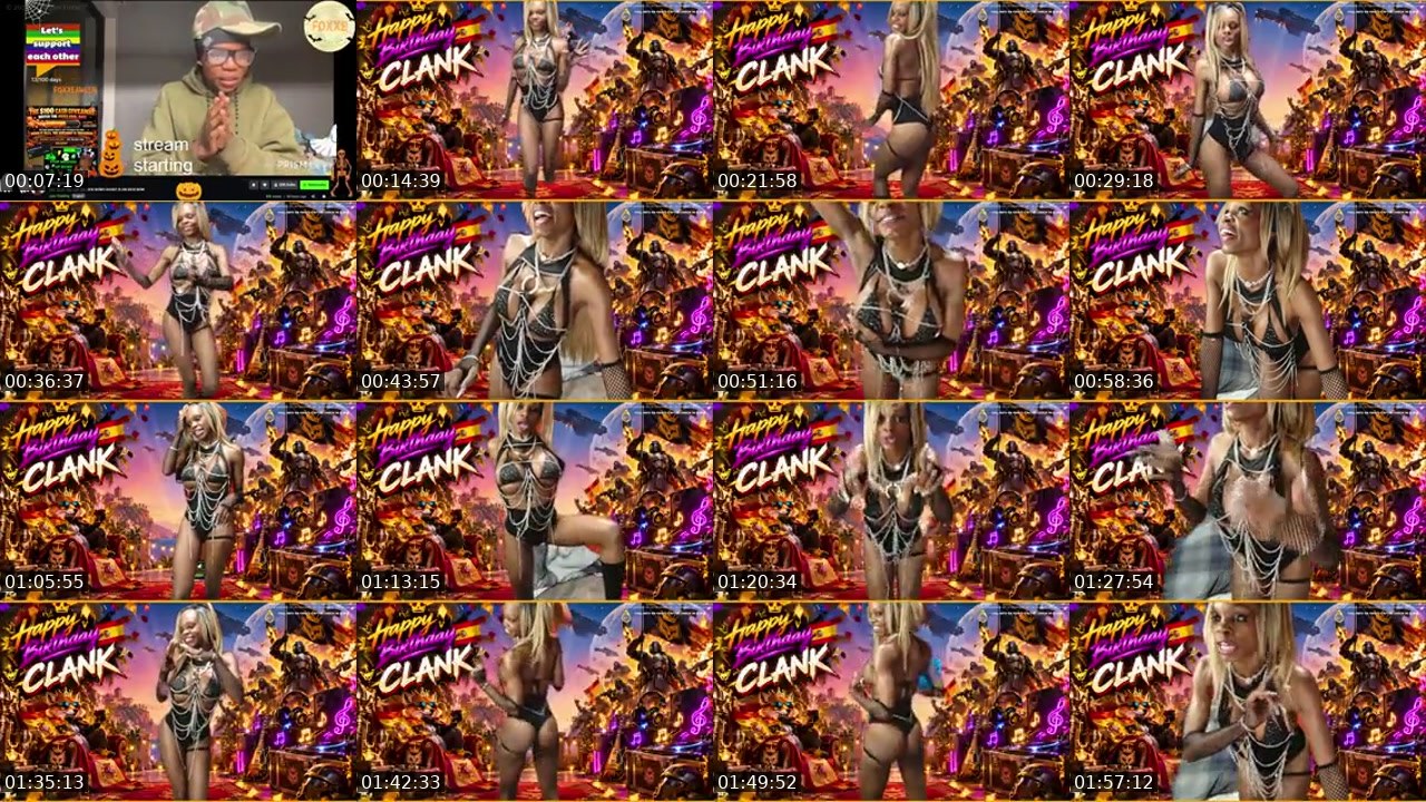 Contact-sheet preview of TeiganFoxxe's Kick recording